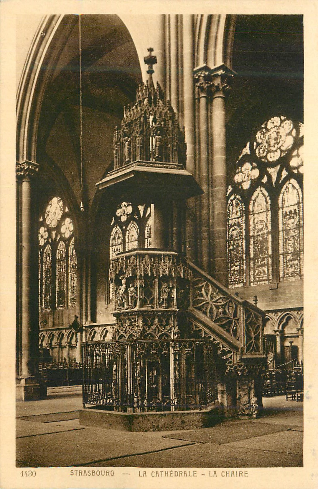 CPA Strasbourg la cathedrale la chaire
