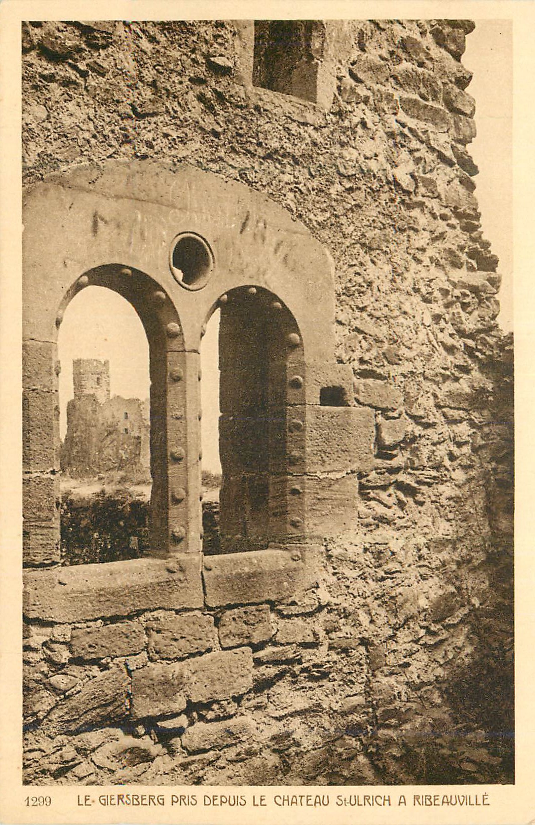 CPA Le giersberg pris depuis le chateau stulrich a ribeauville