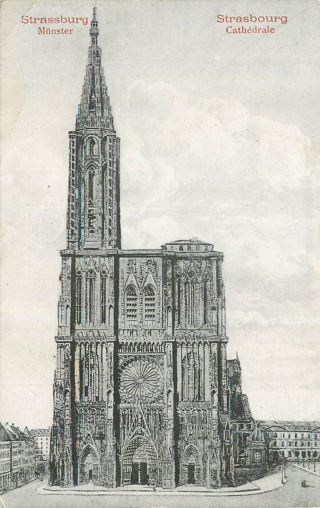 CPA Strasbourg cathedrale