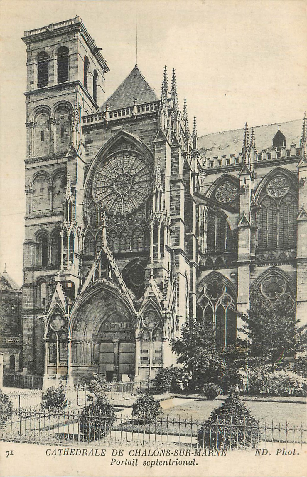 Kathedrale von Chalons-sur-Marne — Nördlicher Portal — ND. Phot.
