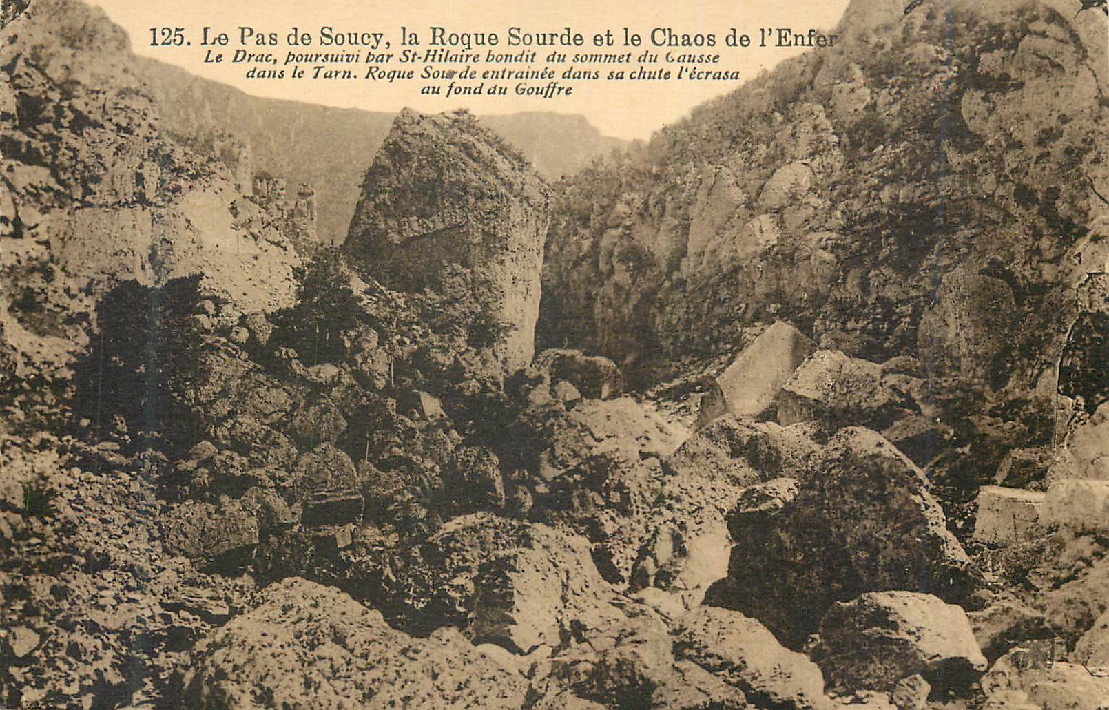 CPA Le pas de soucy la roque sourde et le chaos de l enfer