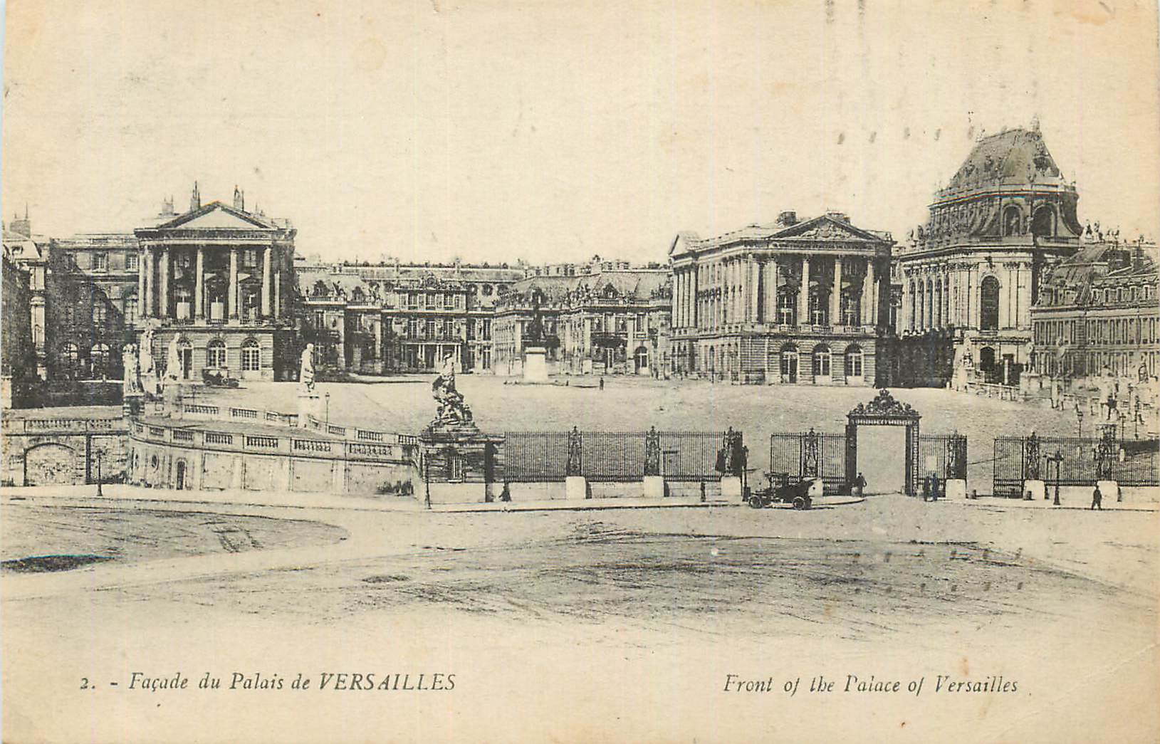 CPA Facade du palais de versailles