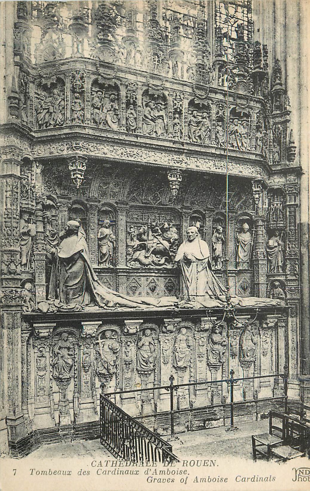 CPA Cathedrale de rouen 7 tombeau des cardinaux d amboise