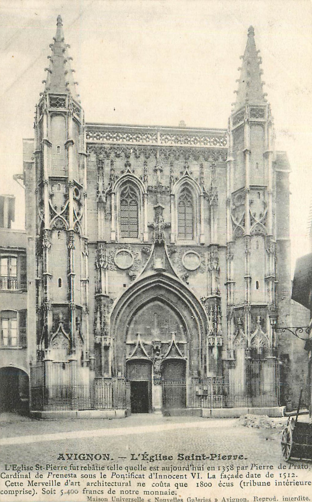 CPA Avignon l eglise saint pierre