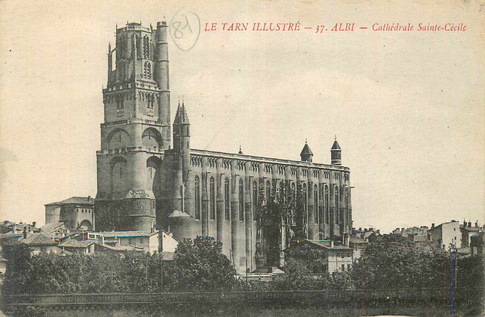 CPA Le tarn illustre 37 albi cathedrale sainte cecile