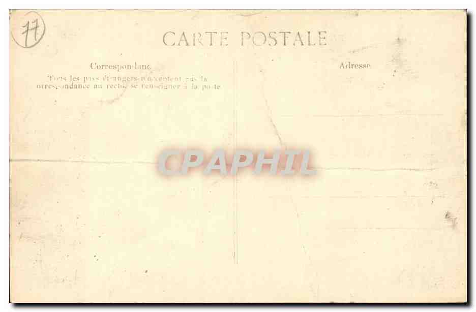CPA Inauguration de la masion de retraite des artistes lyriques 14 mai 1911 La TRibune Presidentielle — Rückseite