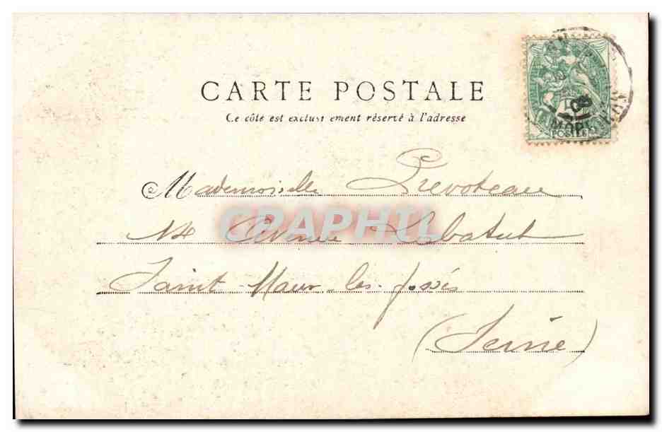 CPA Costume Folklore Petite fille de Vannes — Verso