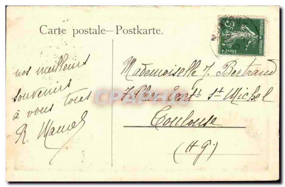 CPA Au bord de l'eau FAntaisie Walbourn — Rückseite