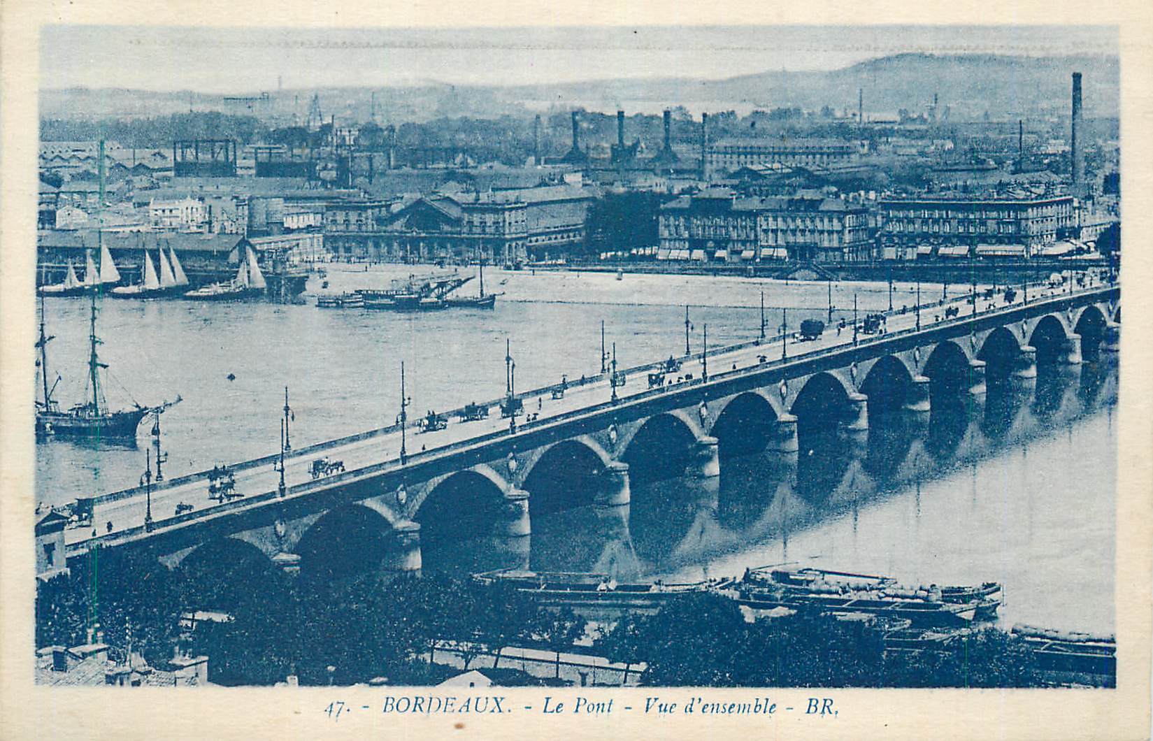 CPA Bordeaux Le Pont Vue d'Ensemble
