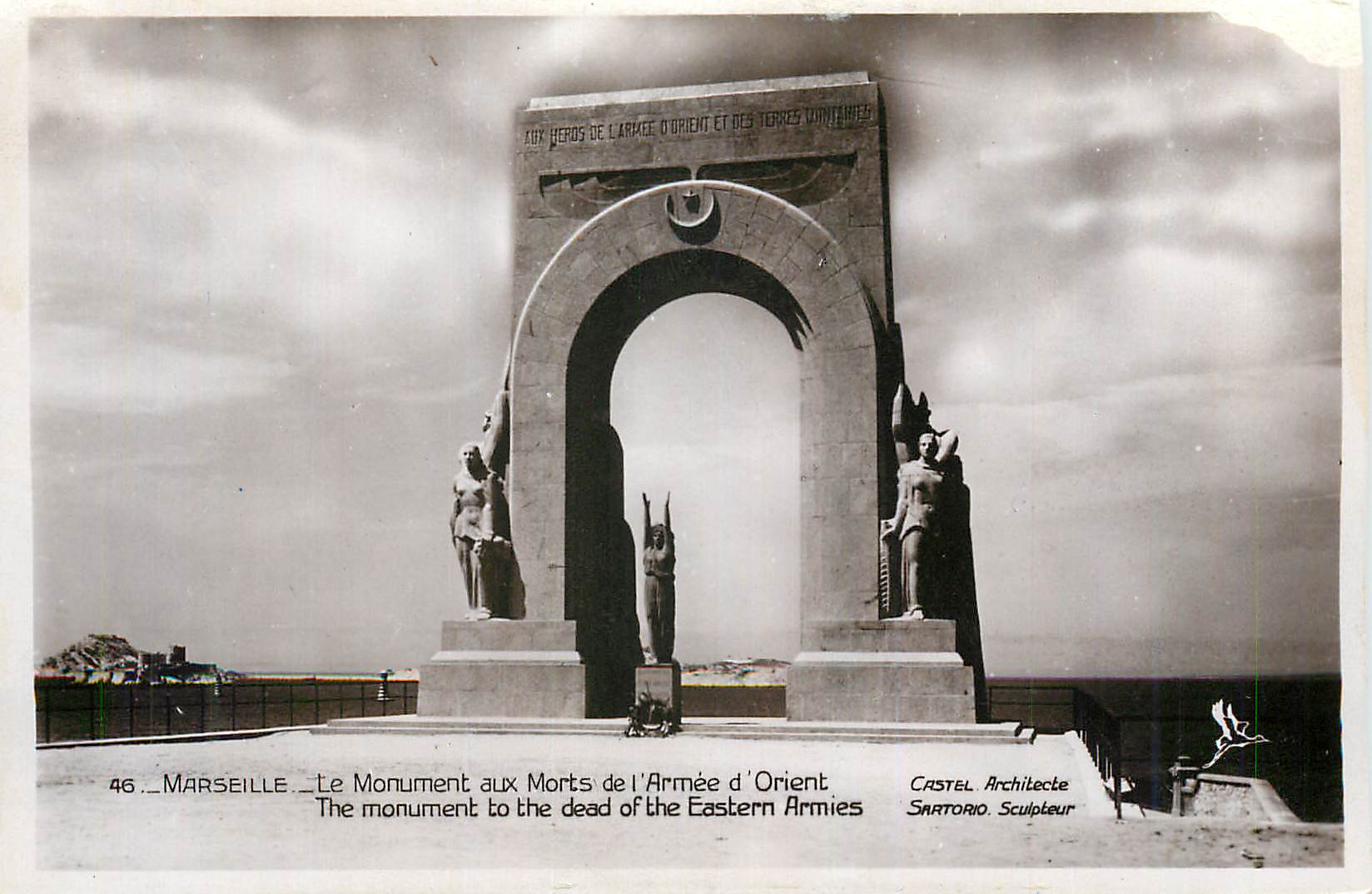 CPM Marseille Le Monument aux Morts de l'Armee d'Orient
