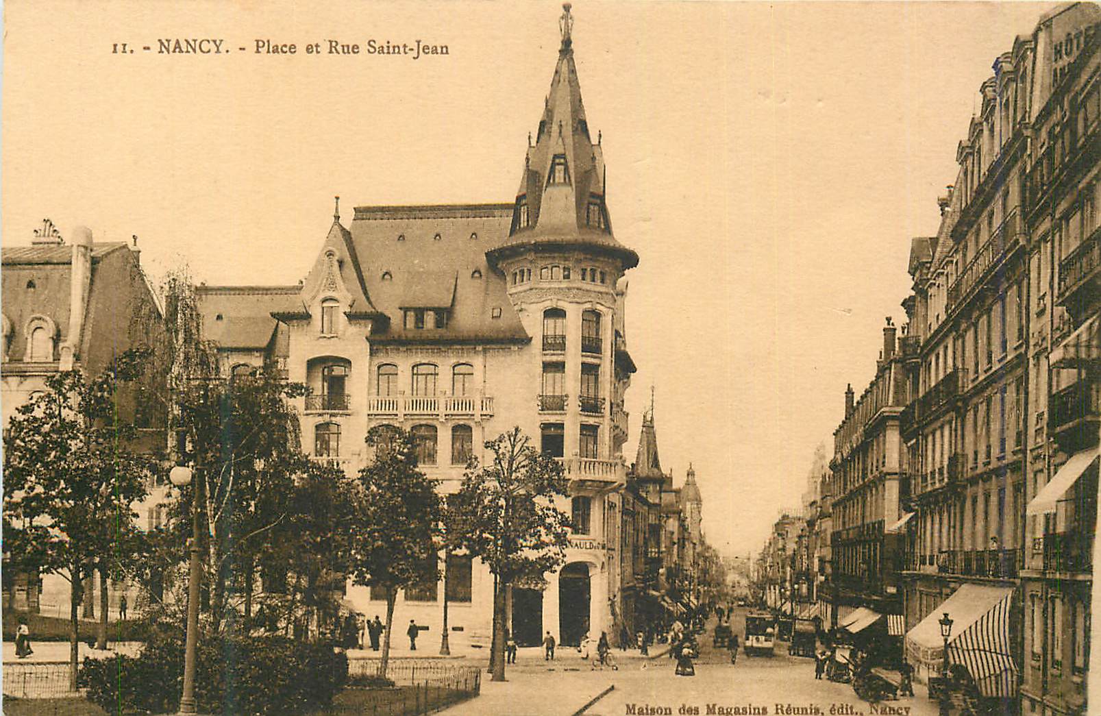 CPA Nancy Place et Rue Saint Jean