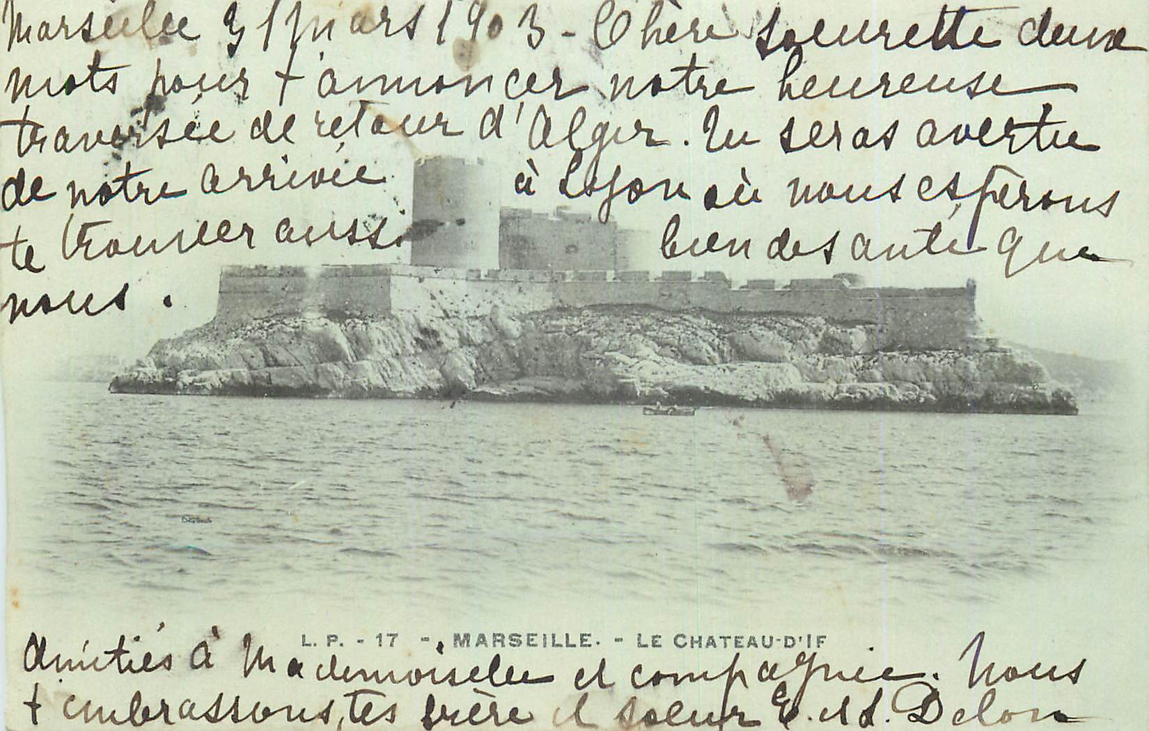 CPA Marseille Le Chateau d'If (carte 1900)