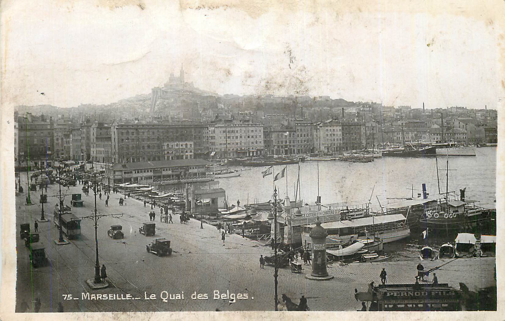 CPA Marseille Le Quai des Belges Bateaux