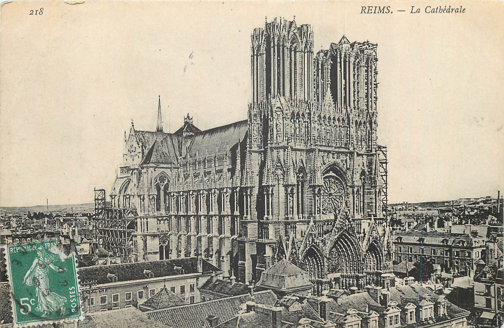 CPA Reims La Cathedrale
