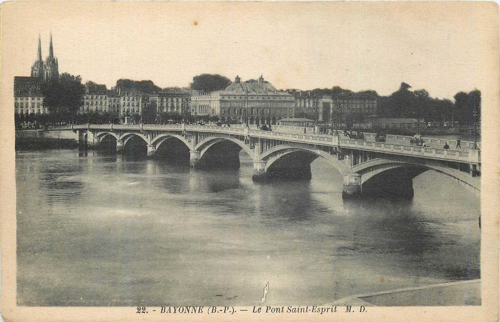 CPA Bayonne (B P) Le Pont Saint Esprit