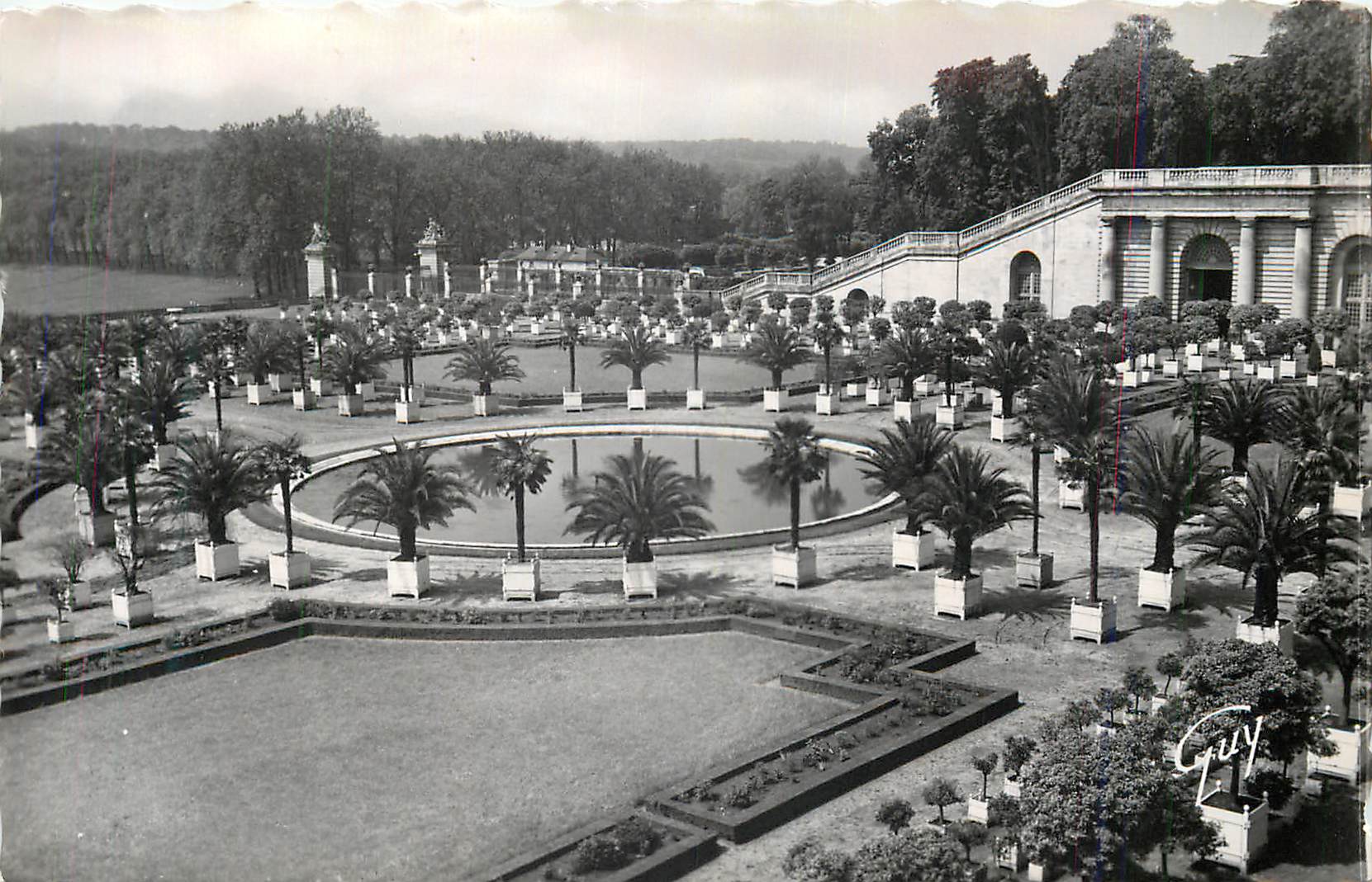 CPM Versailles et ses Merveilles Les Jardins du Chateau L'Orangerie et son Bassin