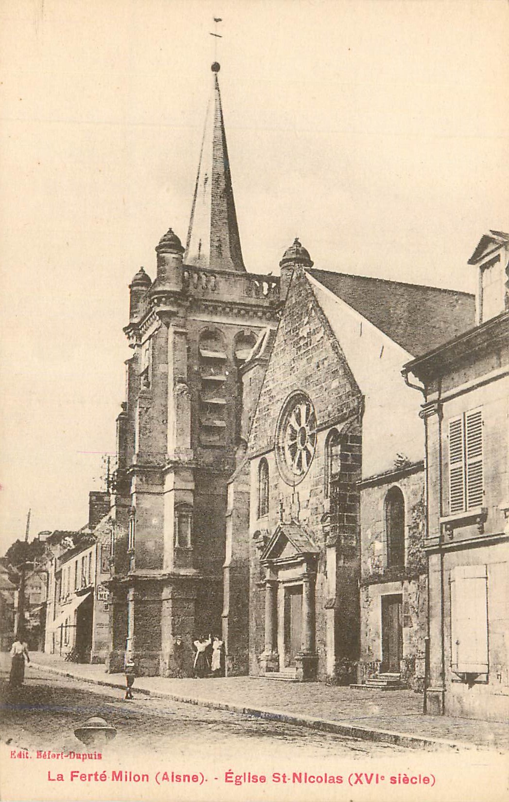 CPA La Ferte Milon (Aisne) Eglise St Nicolas (XVIe Siecle)