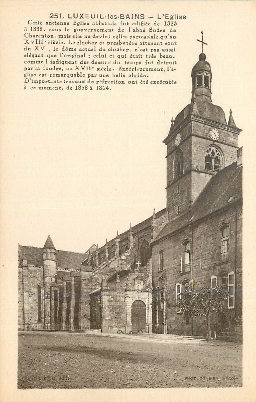 Luxeuil-les-Bains — L'Église — Phot. Combier, Mâcon