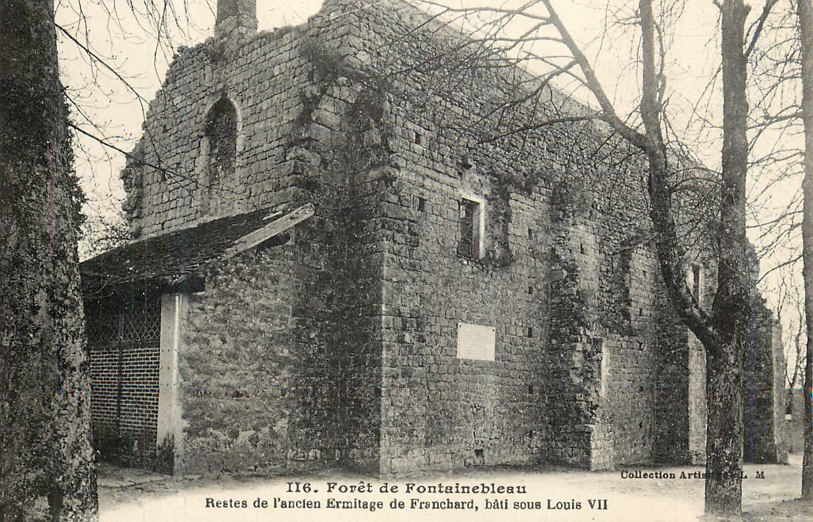 Forest of Fontainebleau — Remains of the Old Hermitage of Franchard, Built under Louis VII — Collection Artisan L. M.