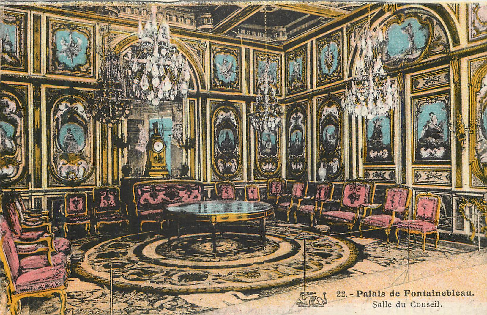 Palais de Fontainebleau — Salle du Conseil — Éditeur non identifié, n° 22