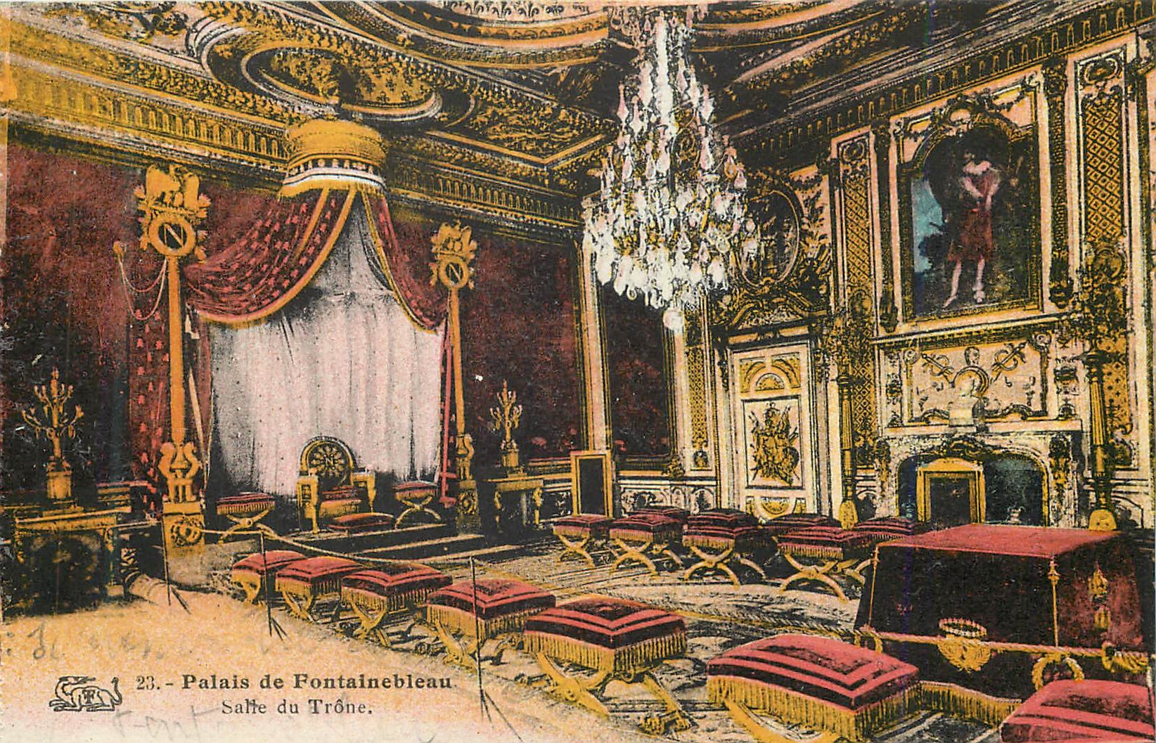 Schloss Fontainebleau — Thronsaal — Unbekannter Verlag, Nr. 23