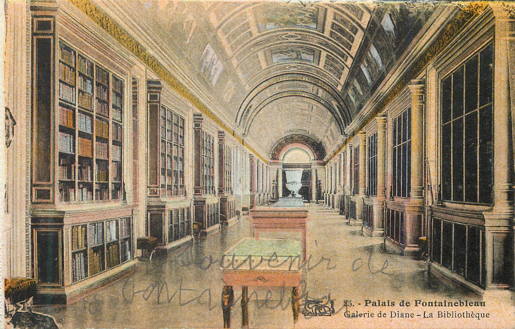 Palacio de Fontainebleau — Galería de Diane — La Biblioteca
