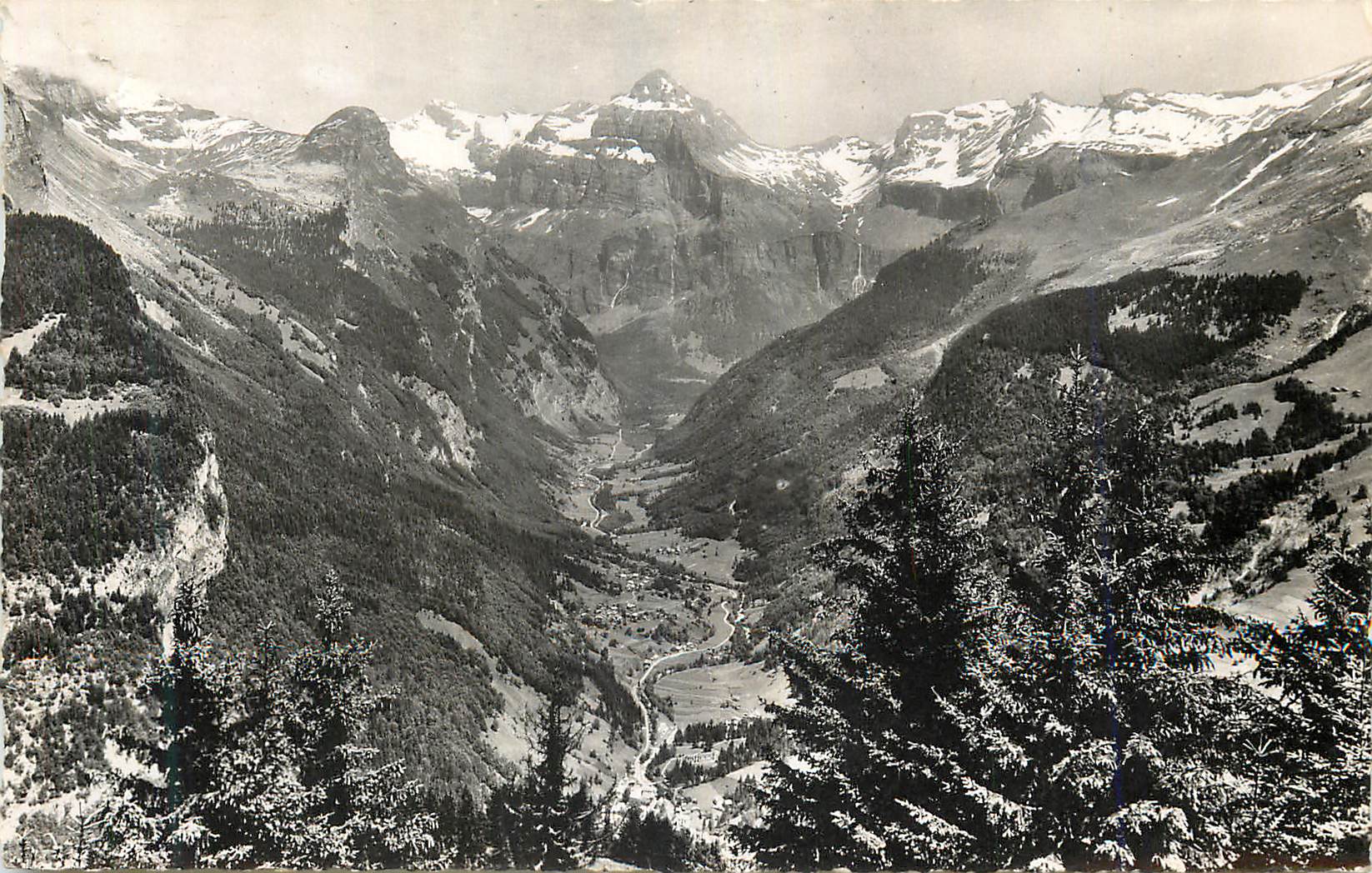 Vue panoramique du Val d'Anniviers — Suisse — éditeur non identifié, n° de série non lisible
