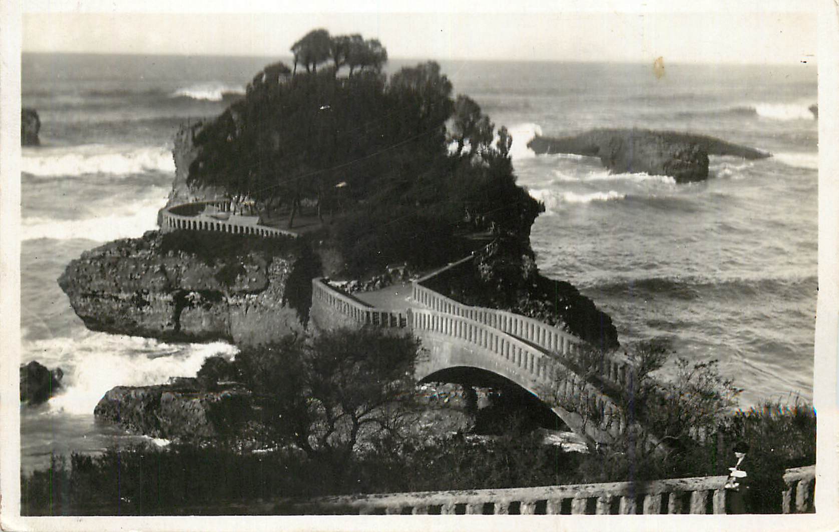 CPM Biarritz Le Rocher du Basta