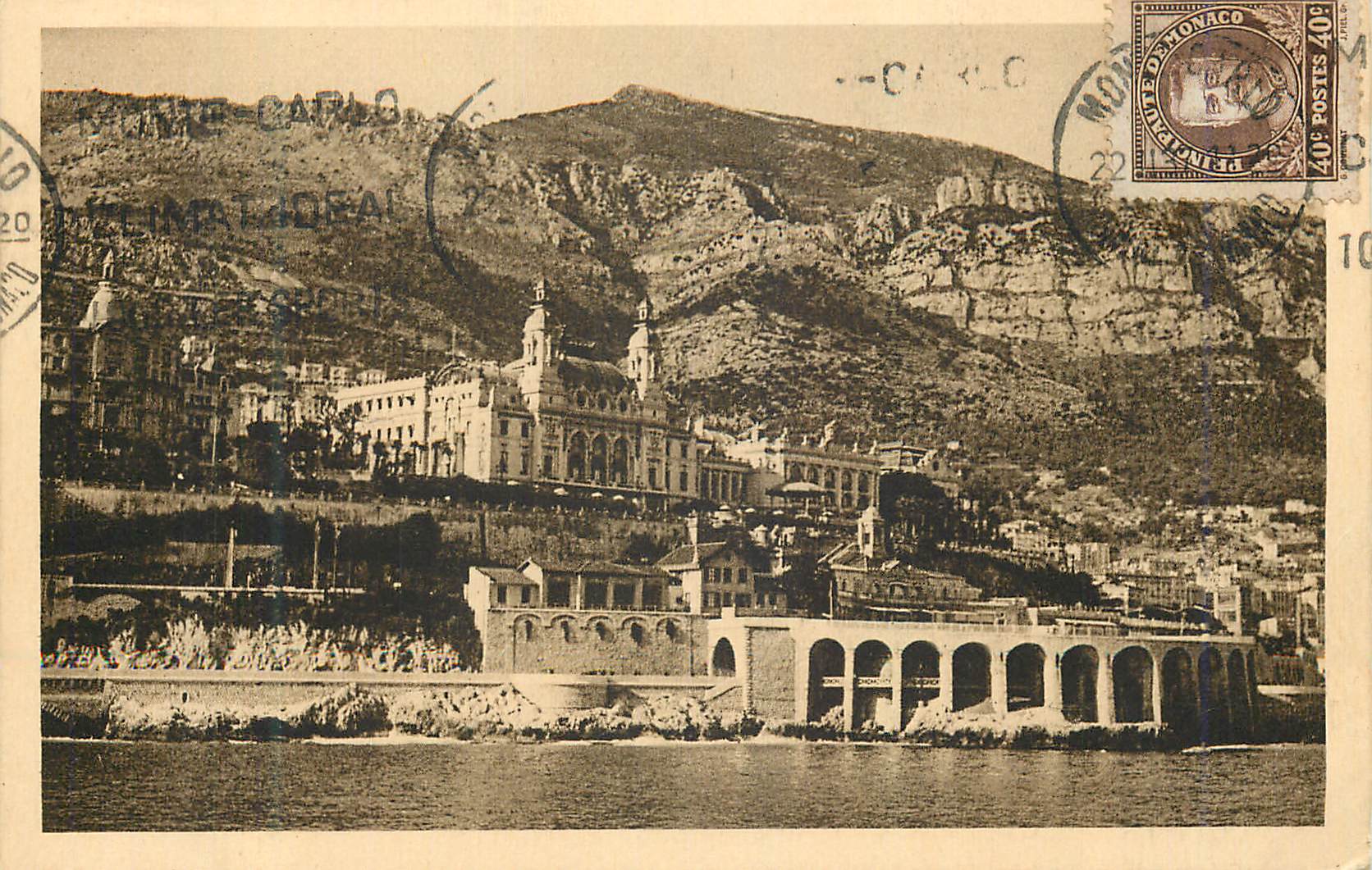 CPA Monte Carlo Principaute de Monaco Le Casino et le Tir aux Pigeons