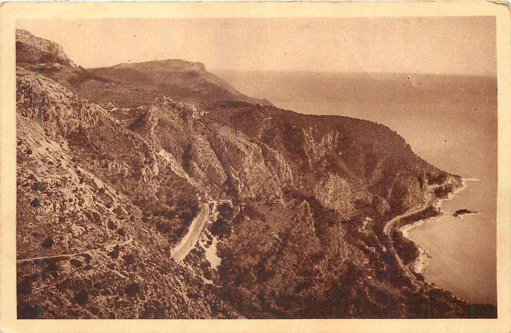 CPA Excursion de la Grande Corniche Les Corniches et Chemin Napoleon