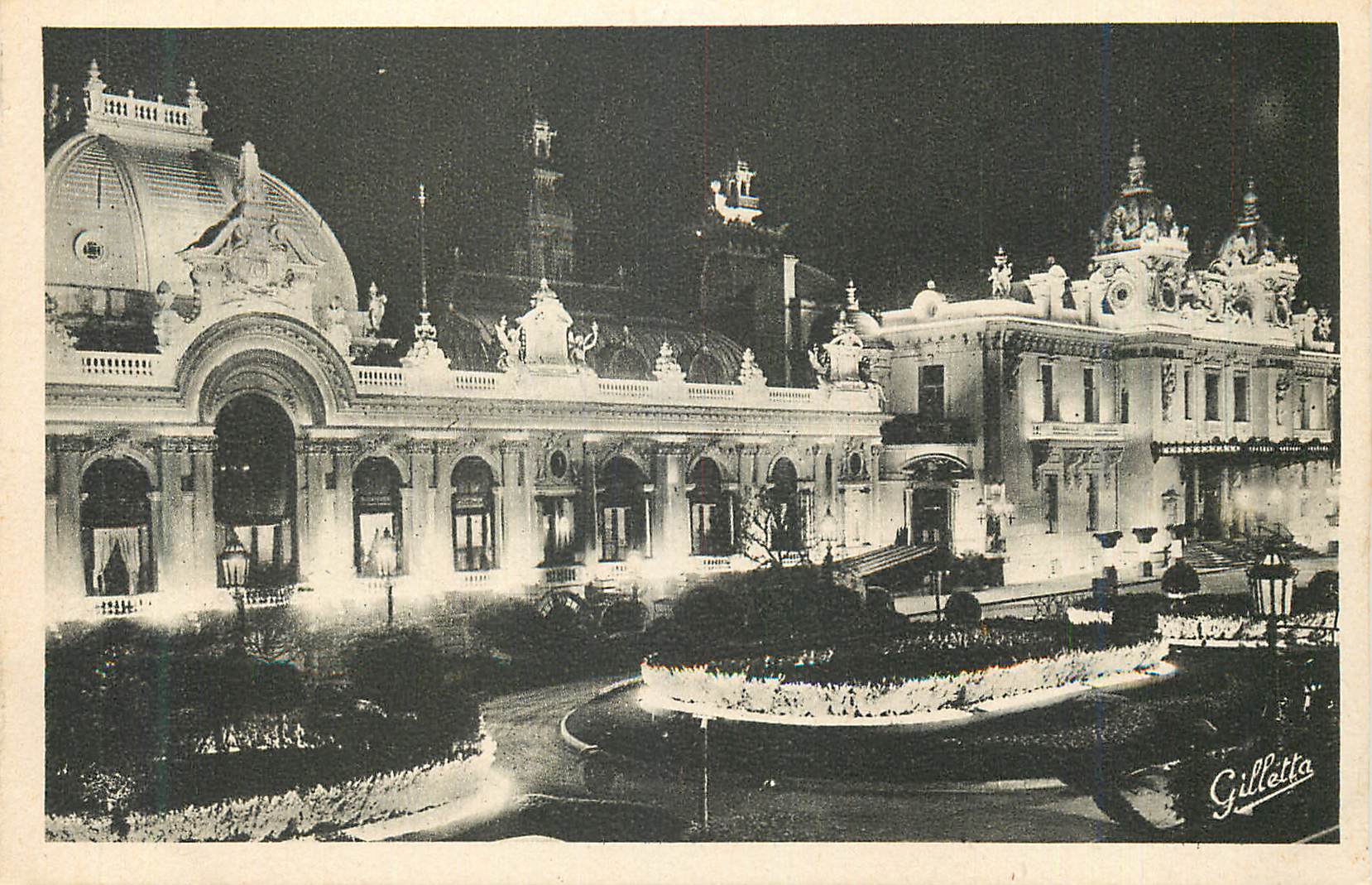 CPA Monte Carlo Cote d'Azur La Nuit Le Casino
