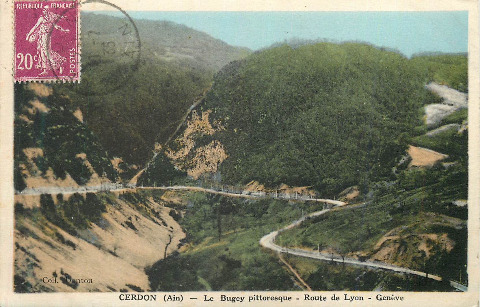 CPA Cerdon (Ain) Le Bugey Pittoresque Route de Lyon Geneve