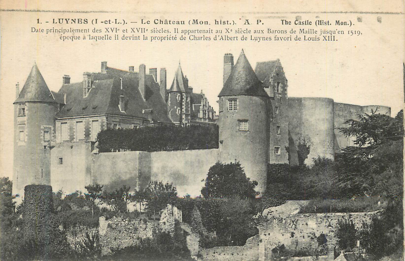 CPA Luynes (I et L) Le Chateau (Mont Hist)