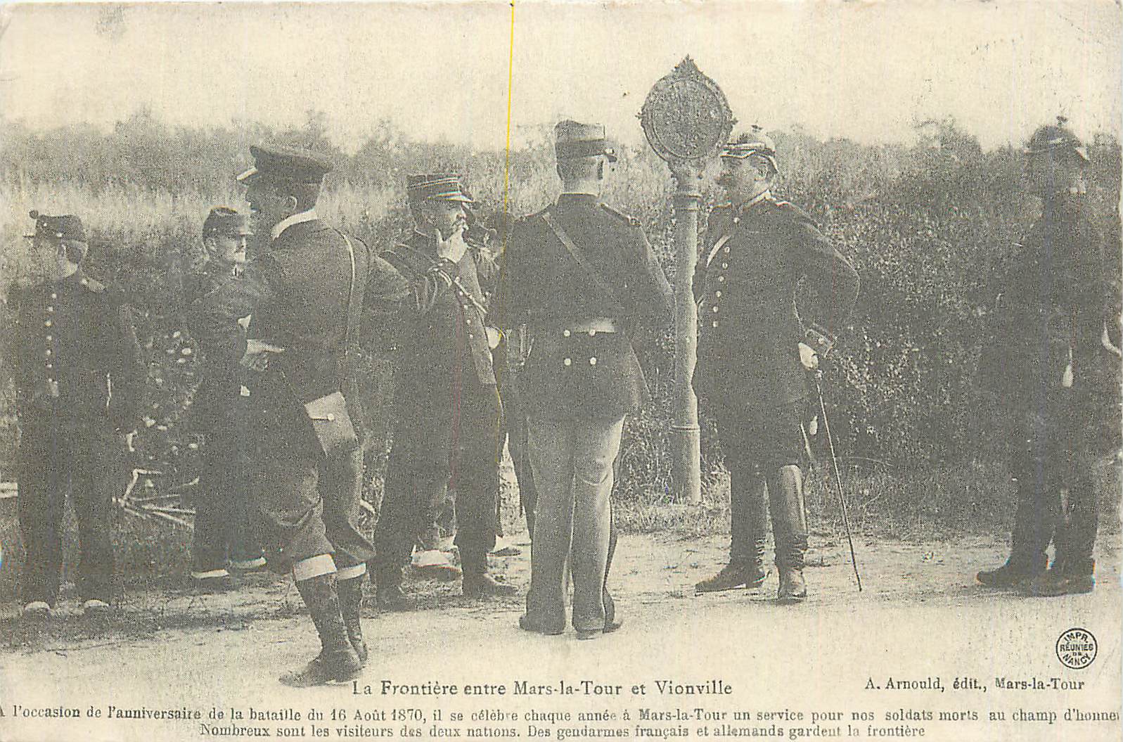 La Frontière entre Mars-la-Tour et Vionville — A. Arnould, édit., Mars-la-Tour
