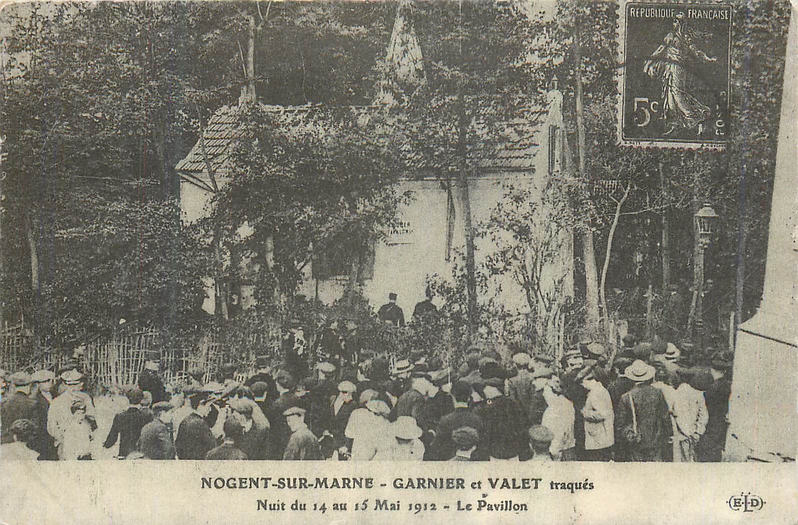 REPRO Nogent sur Marne Garnier et Valet Nuit du 14 au 15 Mai 1912 Le Pavillon