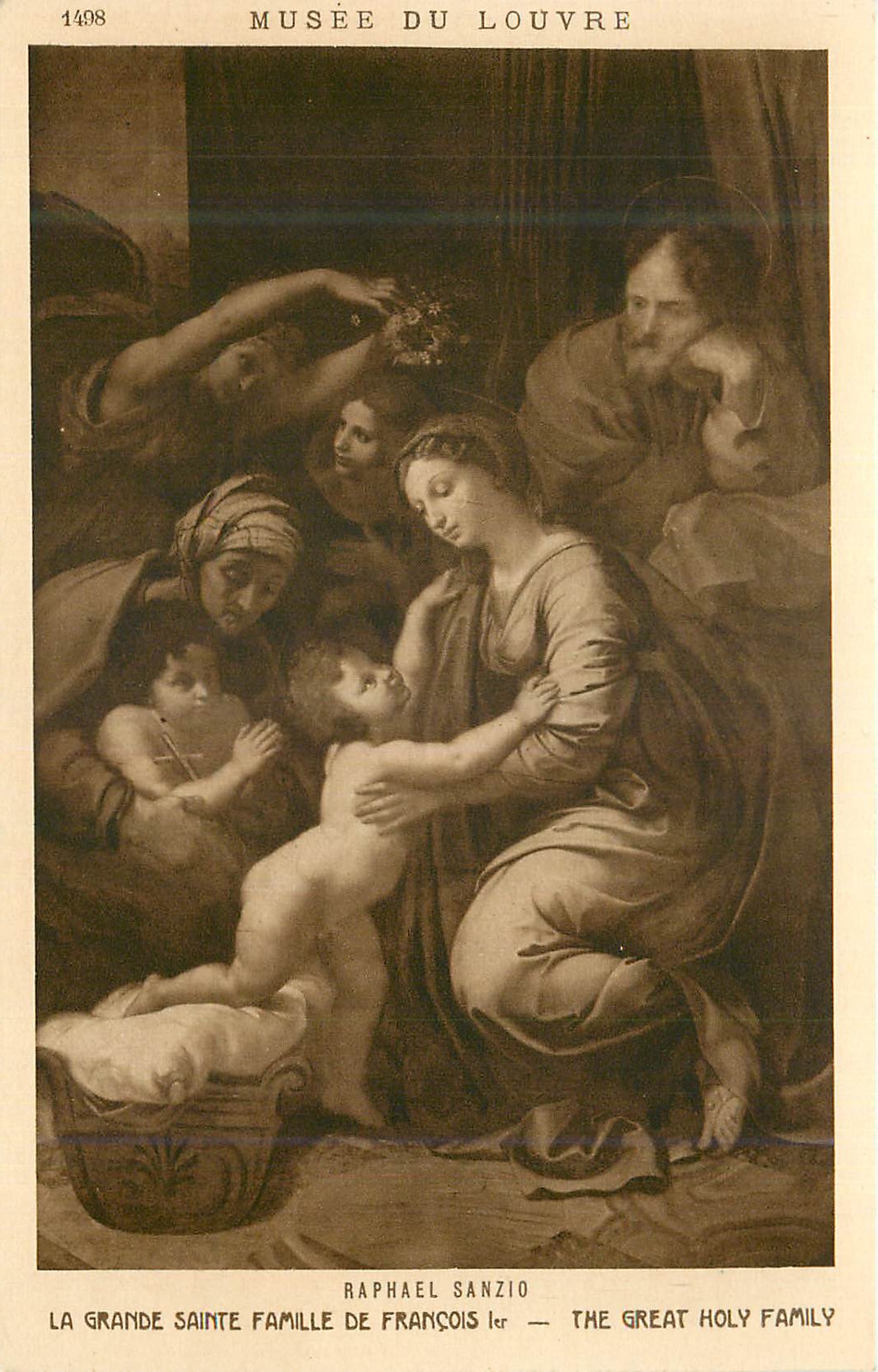 CPA Musee du Louvre La Grande Sainte Famille de Francois Ier Raphael Sanzio