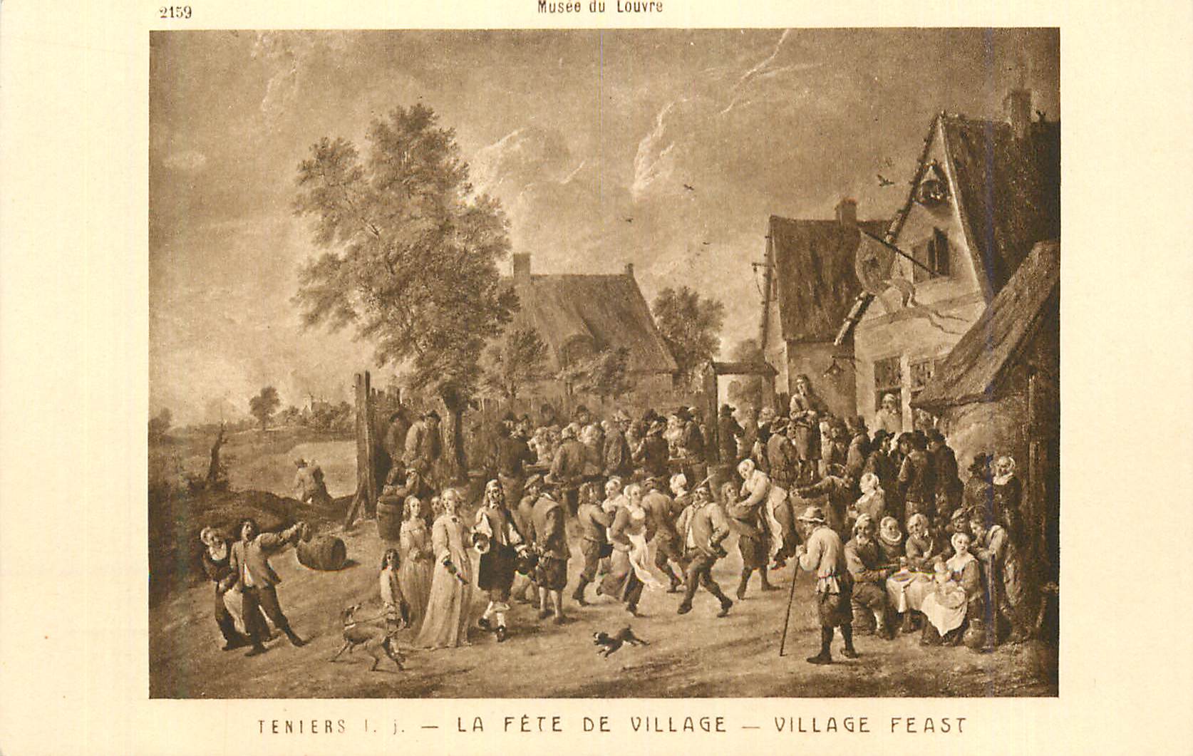 CPA Musee du Louvre La Tete de Village