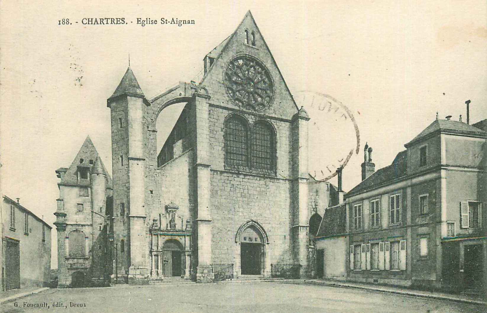 CPA Chartres Eglise St Aignan