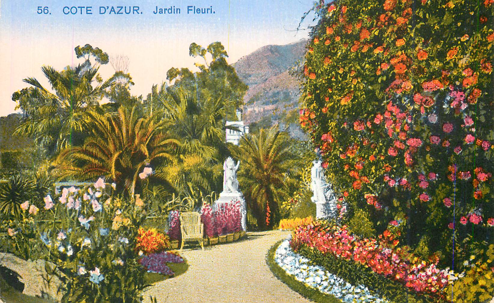 CPA Cote d'Azur Jardin Fleuri