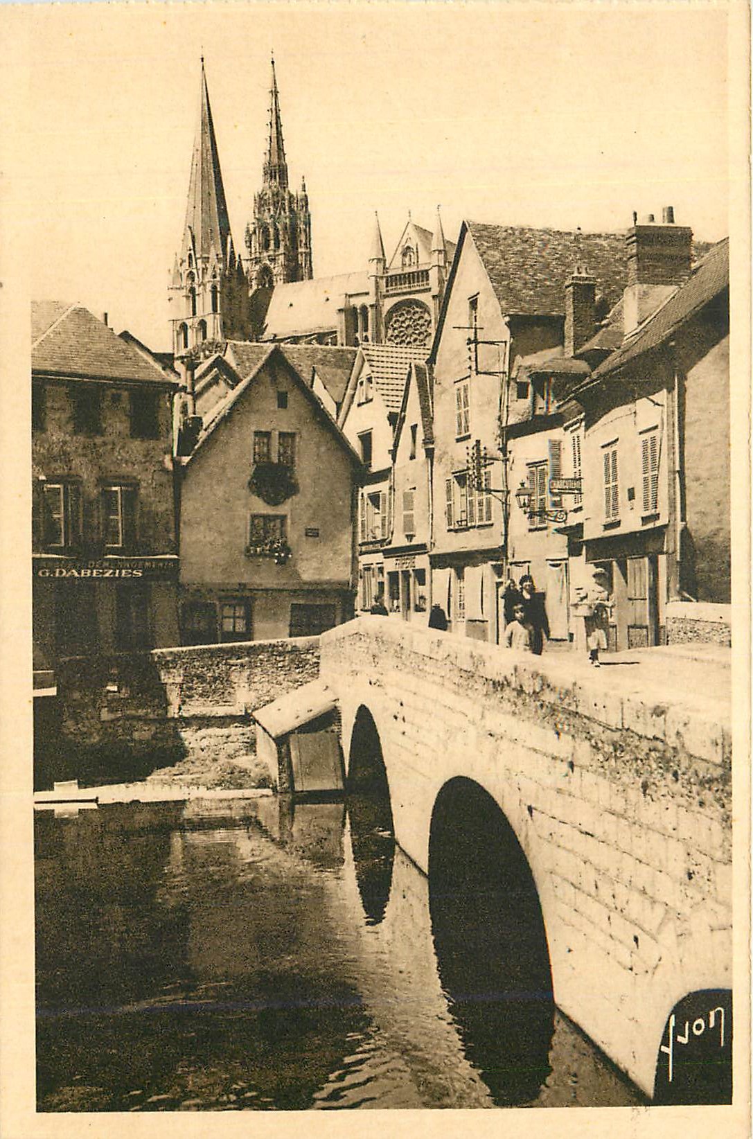 CPA Chartres (Eure et Loir) Vieux Pont et Vieilles Maisons