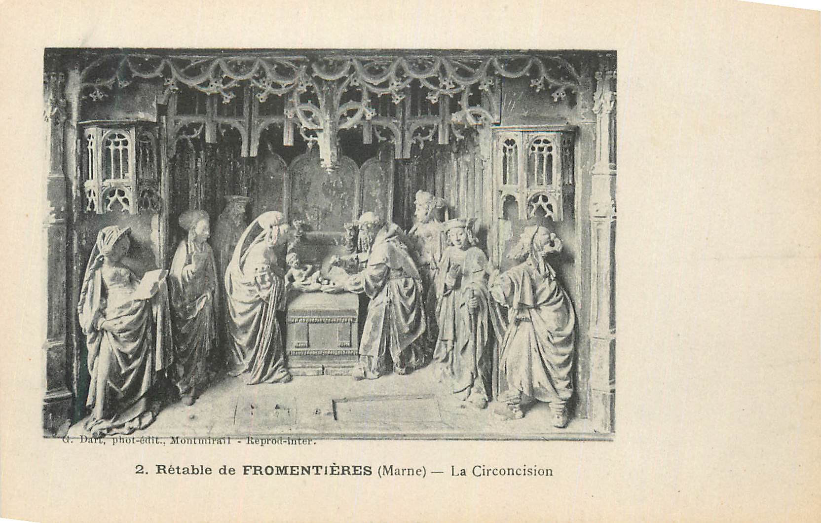 CPA Retable de Fromentieres (Marne) La Circoncision