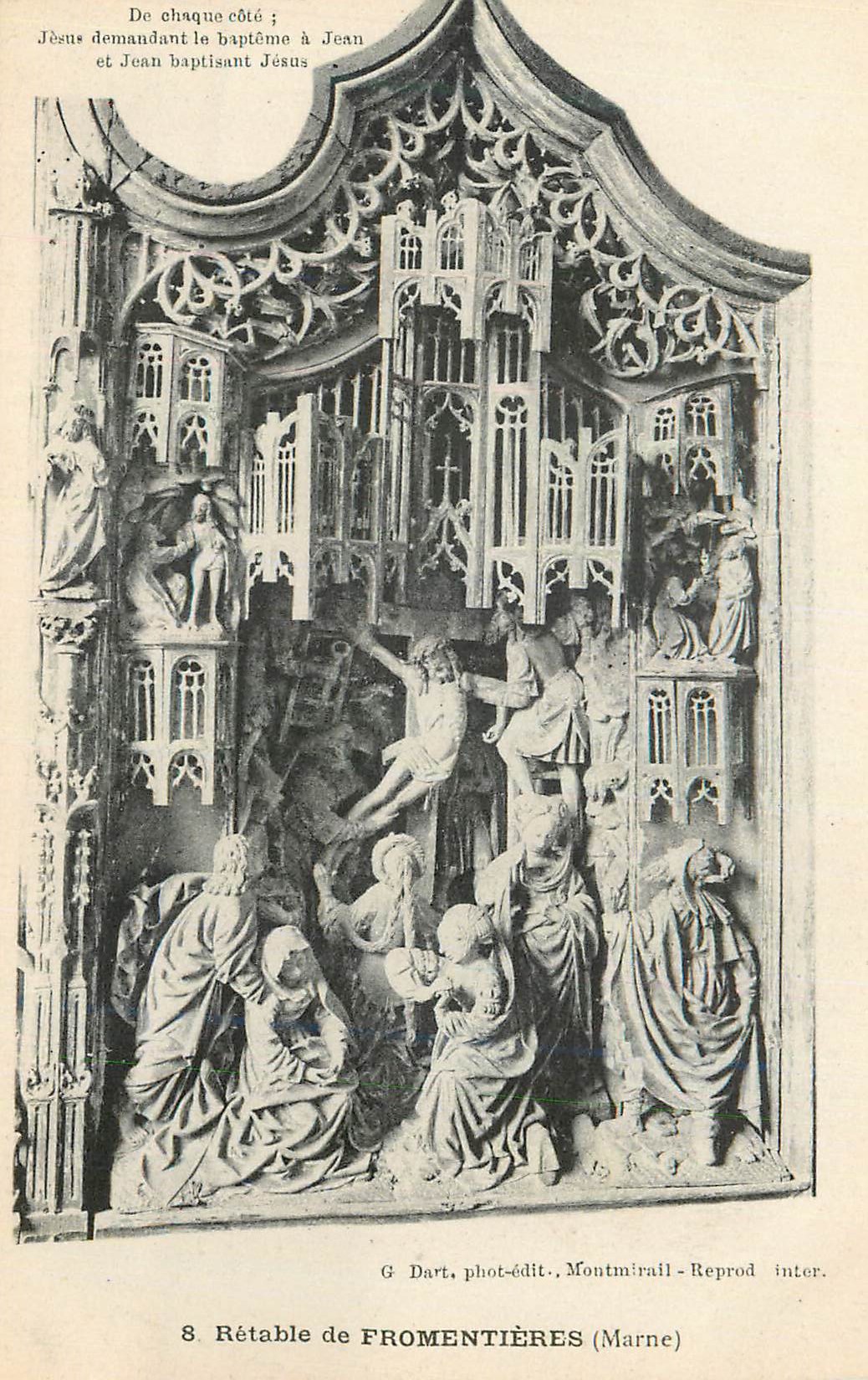 CPA Retable de Fromentieres (Marne)