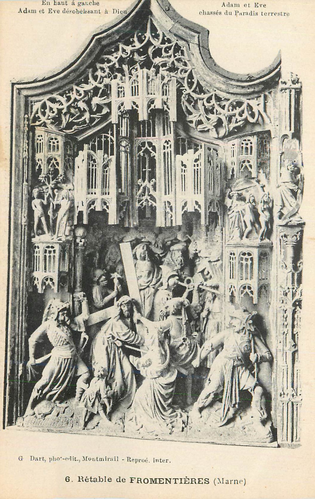 CPA Retable de Fromentieres (Marne)