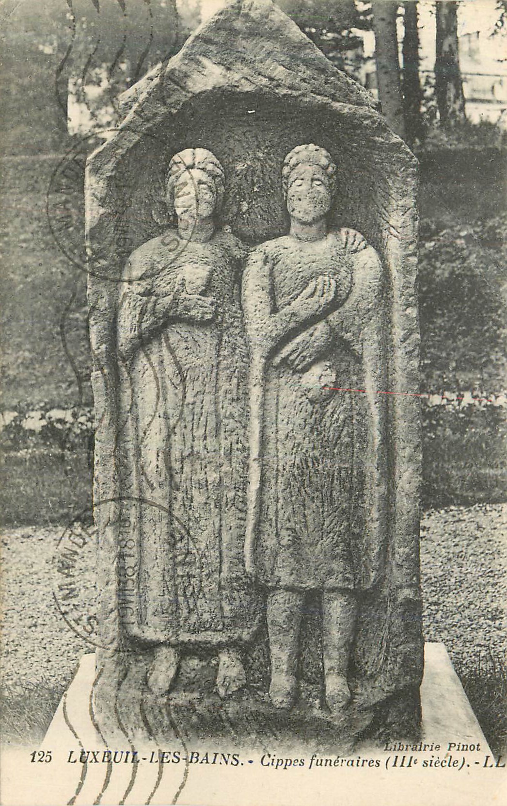 CPA Luxeuil les Bains Cippes Funeraires (IIIe Siecle)