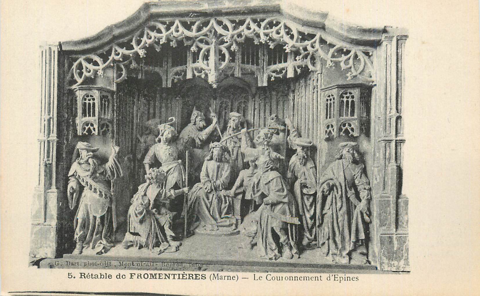 CPA Retable de Fromentieres (Marne) Le Couronnement d'Epines