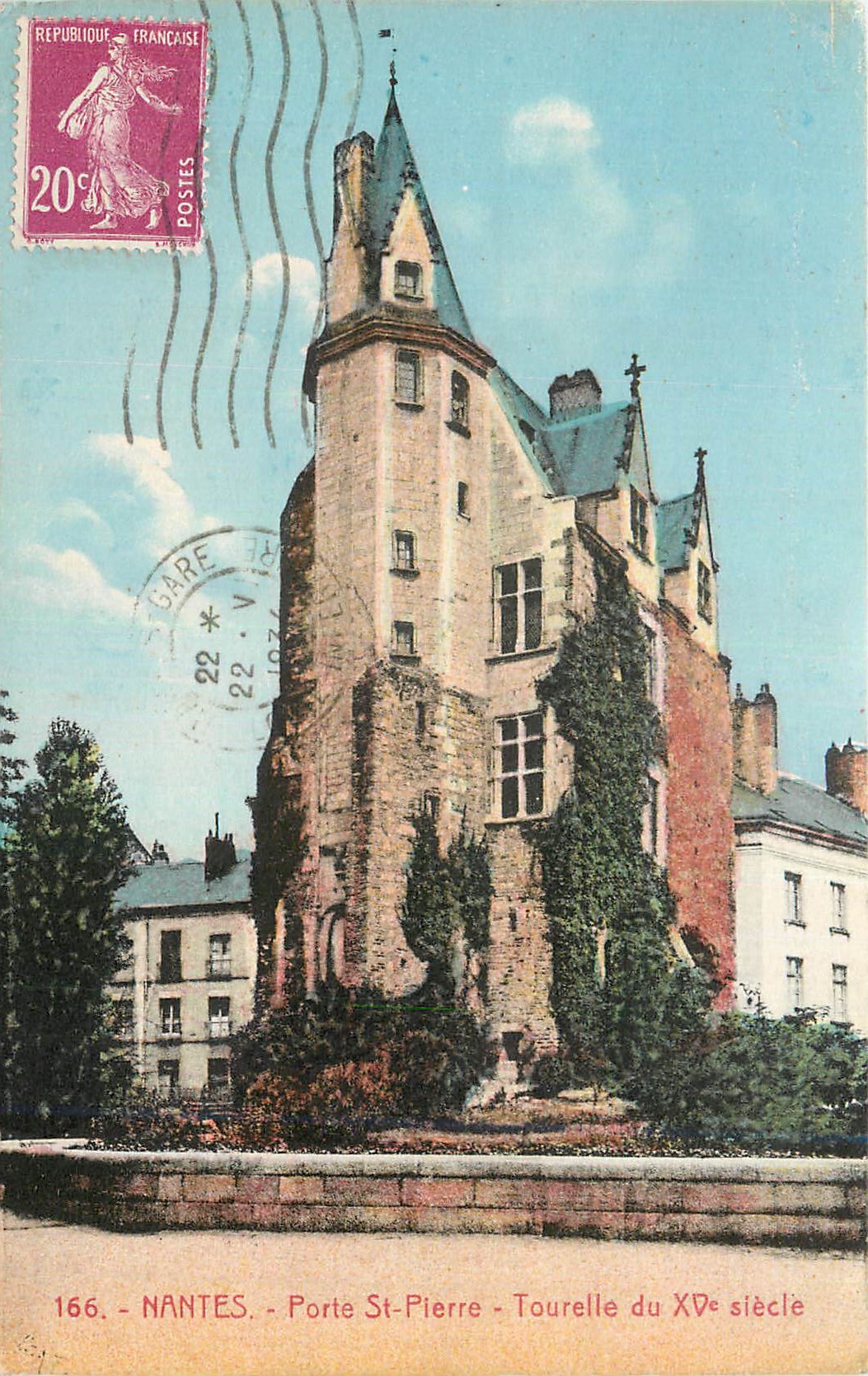 CPA Nantes Porte St Pierre Tourelle du XVes Siecle