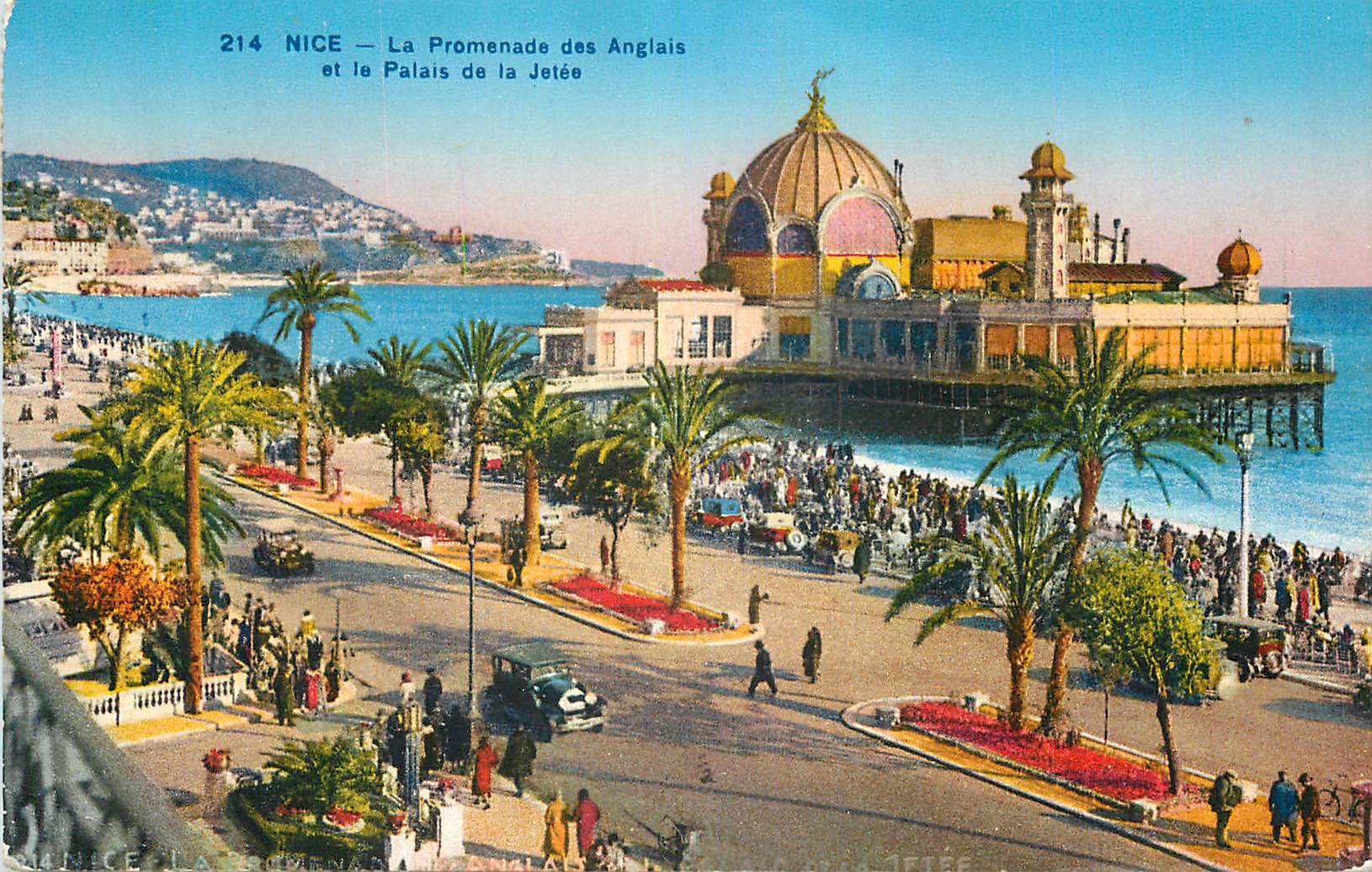 CPA Nice La Promenade des Anglais et le Palais de la Jetee