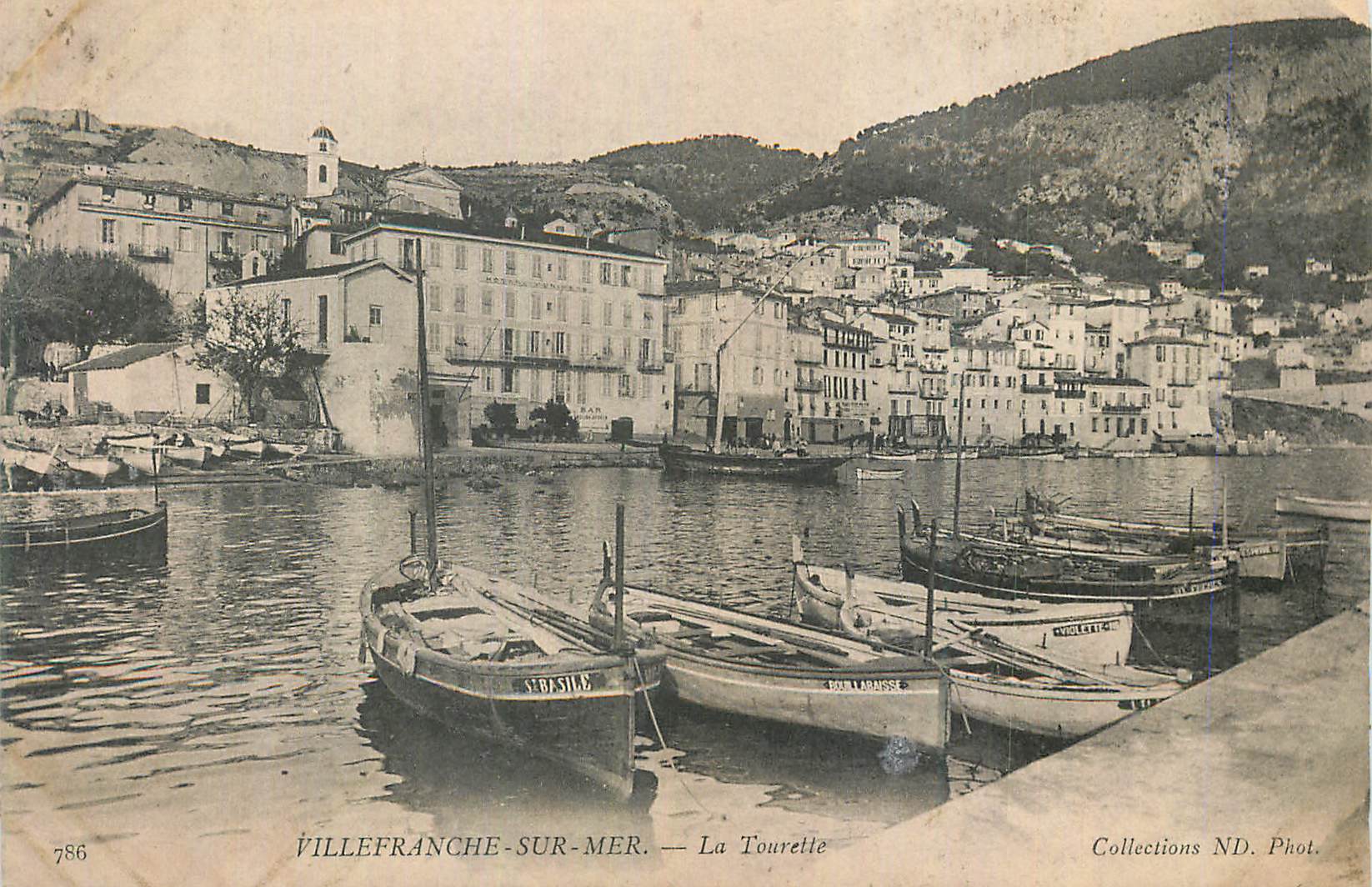 CPA Villefranche sur Mer La Tourelle Bateaux