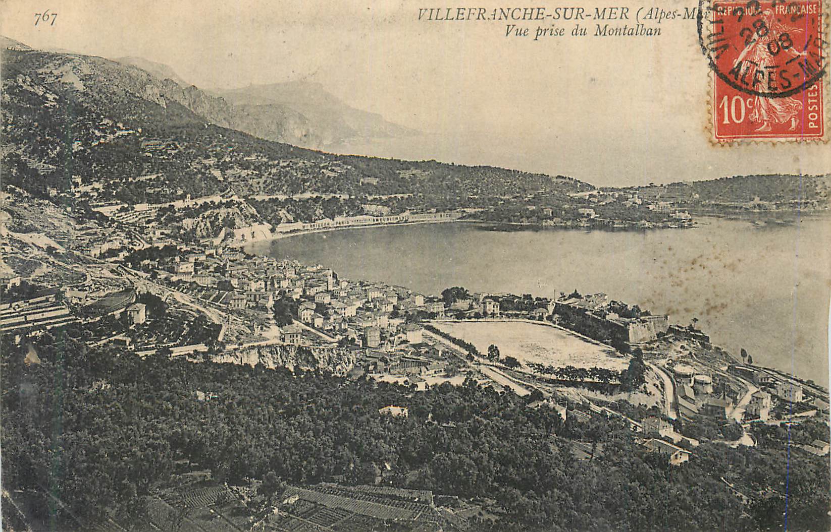 CPA Villefranche sur Mer (Alpes Maritimes) Vue prise du Montalban