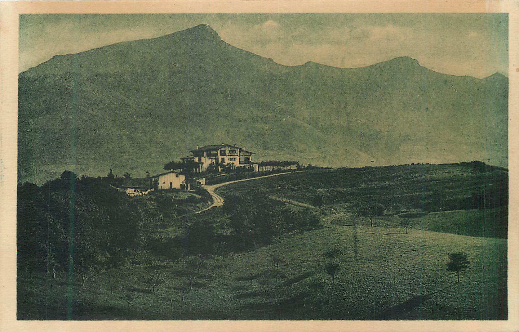 Bergdorf — Panoramablick — unbekannter Verlag